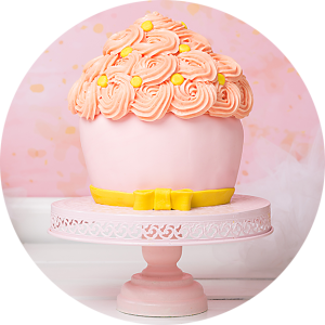 Falmingo Cake Smash 1 jaar giant cupcake kleurrecept