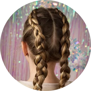 Kapper haarstyling kinderfeestje