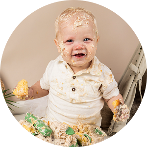 Cake Smash boho fotoshoot perfect plaatje eerste verjaardag baby