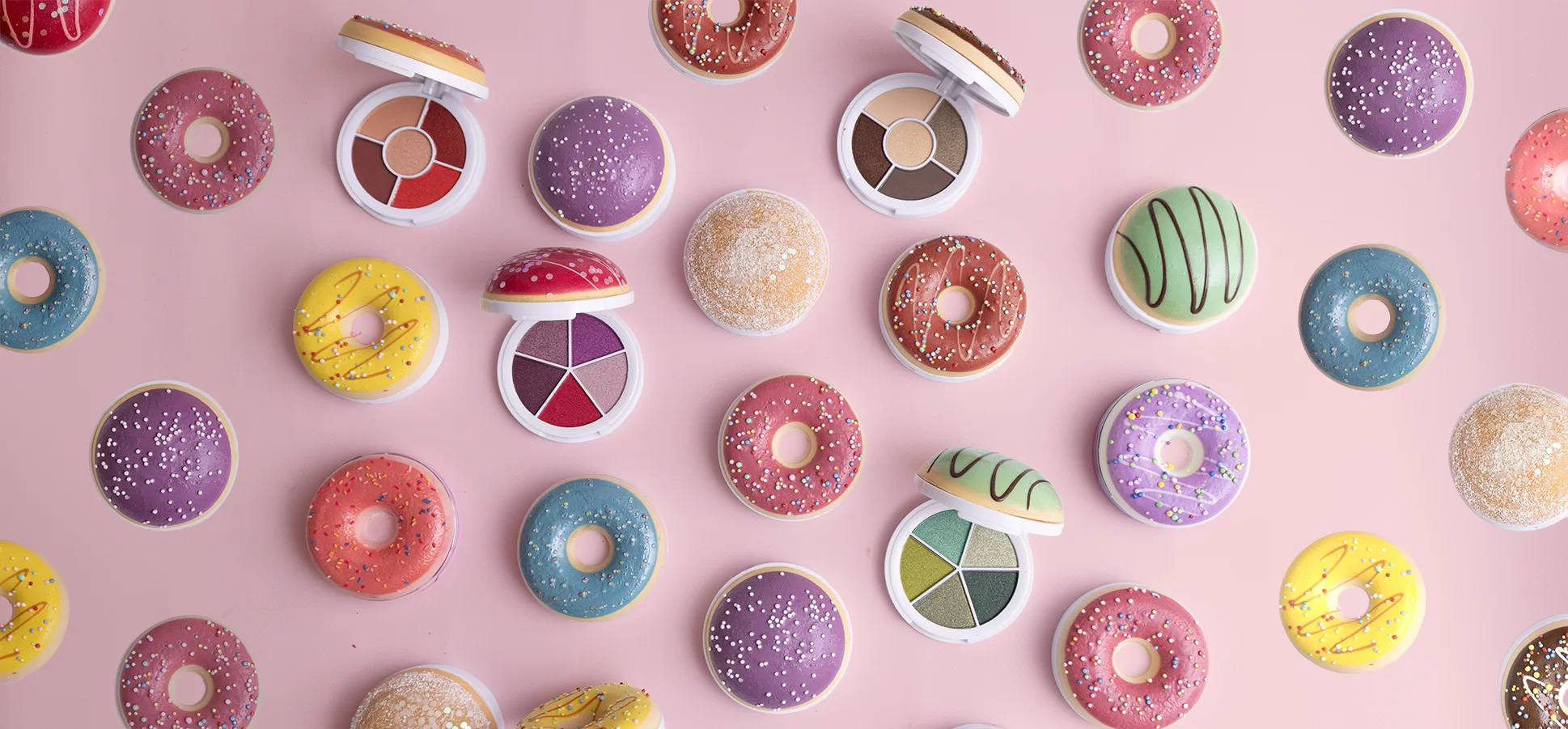Make-up kinderfeestje Donut oogschaduw palletten