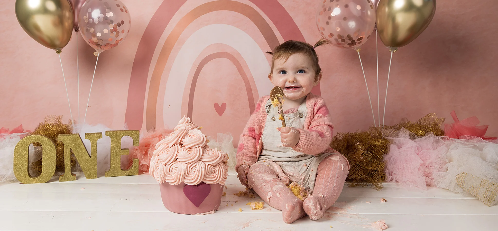 Cake Smash regenboog roze 0246