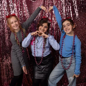 Hoeveel kinderen kinderfeestje gezellige groep vriendinnen in de fotostudio