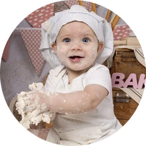 Bakkerij bloem Cake Smash alternatief fotograaf regio Eindhoven Helmond Noord-Brabant