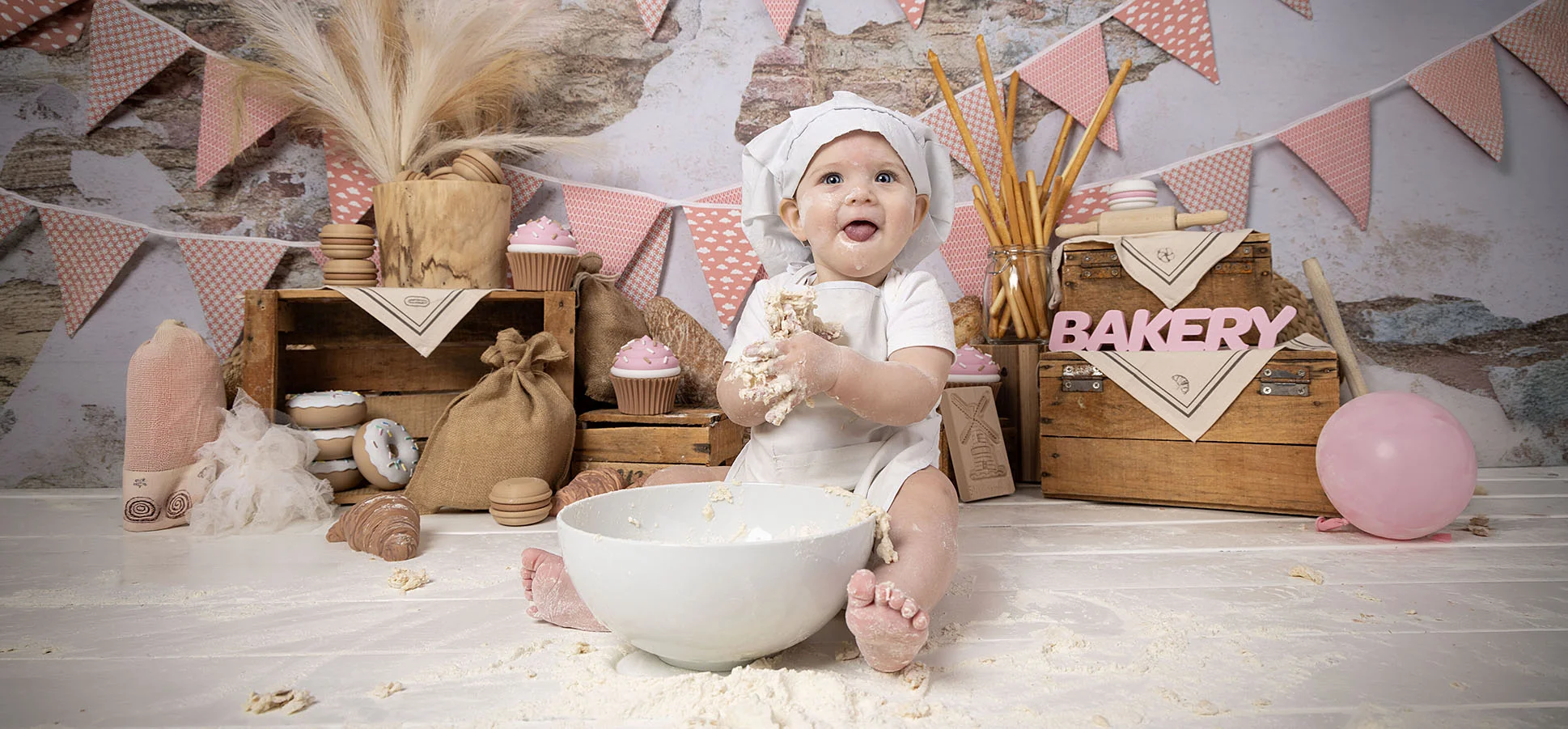 Bakkerij bloem Cake Smash alternatief fotograaf 091