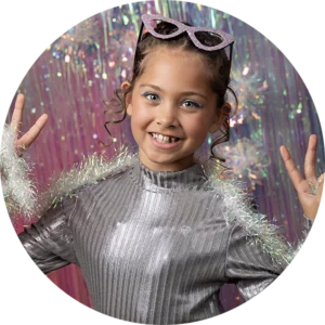 Kinderfeestje idee meisje creatief fotoshoot in studio regio Eindhoven uitnodiging