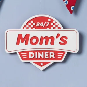 Moms Diner cake smash Thema amricaanse vlaggen