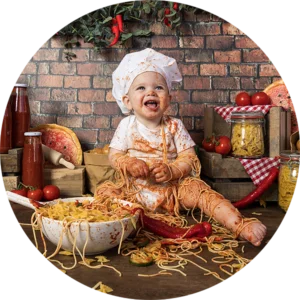 Mijn eerste Spaghetti Smash: de set staat klaar voor de kliederboel